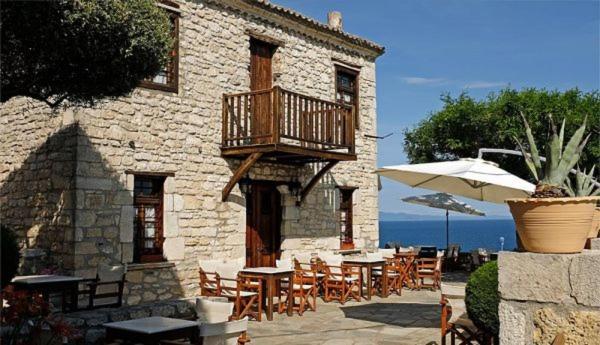 Alkyoni House In Afytos Villa Bagian luar foto
